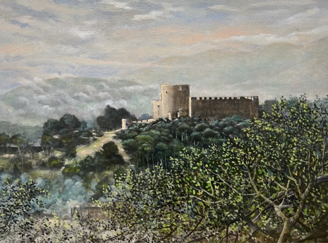 Juegos atmosféricos. Óleo sobre lienzo. 40x30 cm.